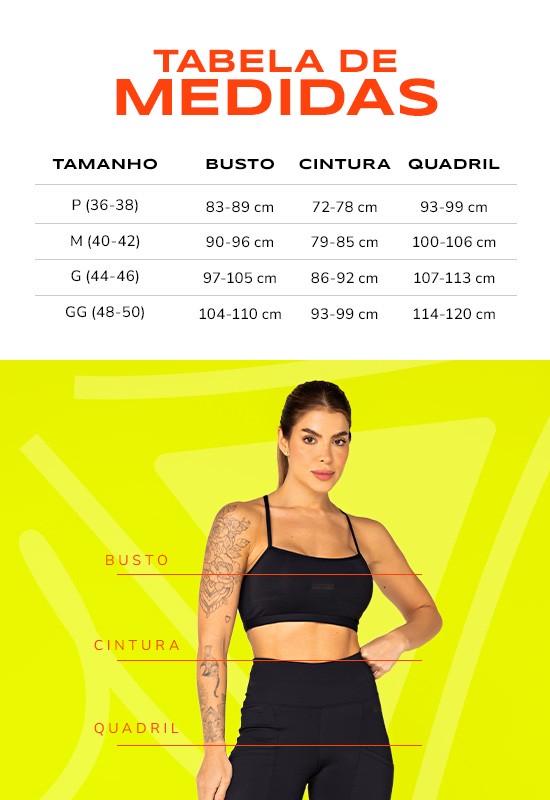 Tabela de medidas