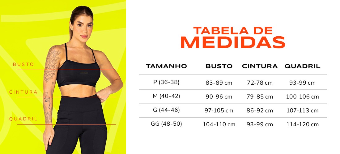 Tabela de medidas