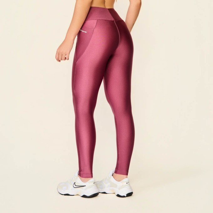 Legging comfort bolso duplo marsala
