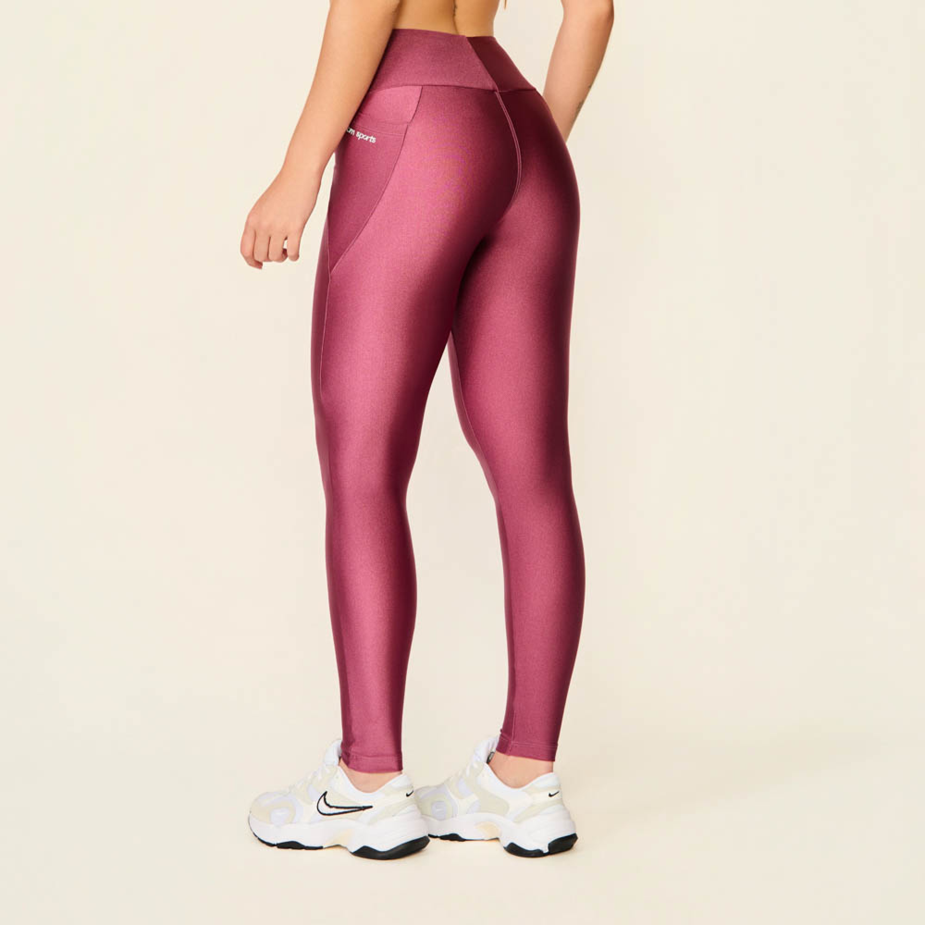 Legging comfort bolso duplo marsala