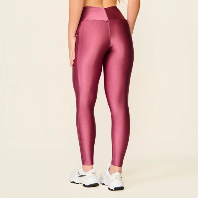 Legging comfort bolso marsala