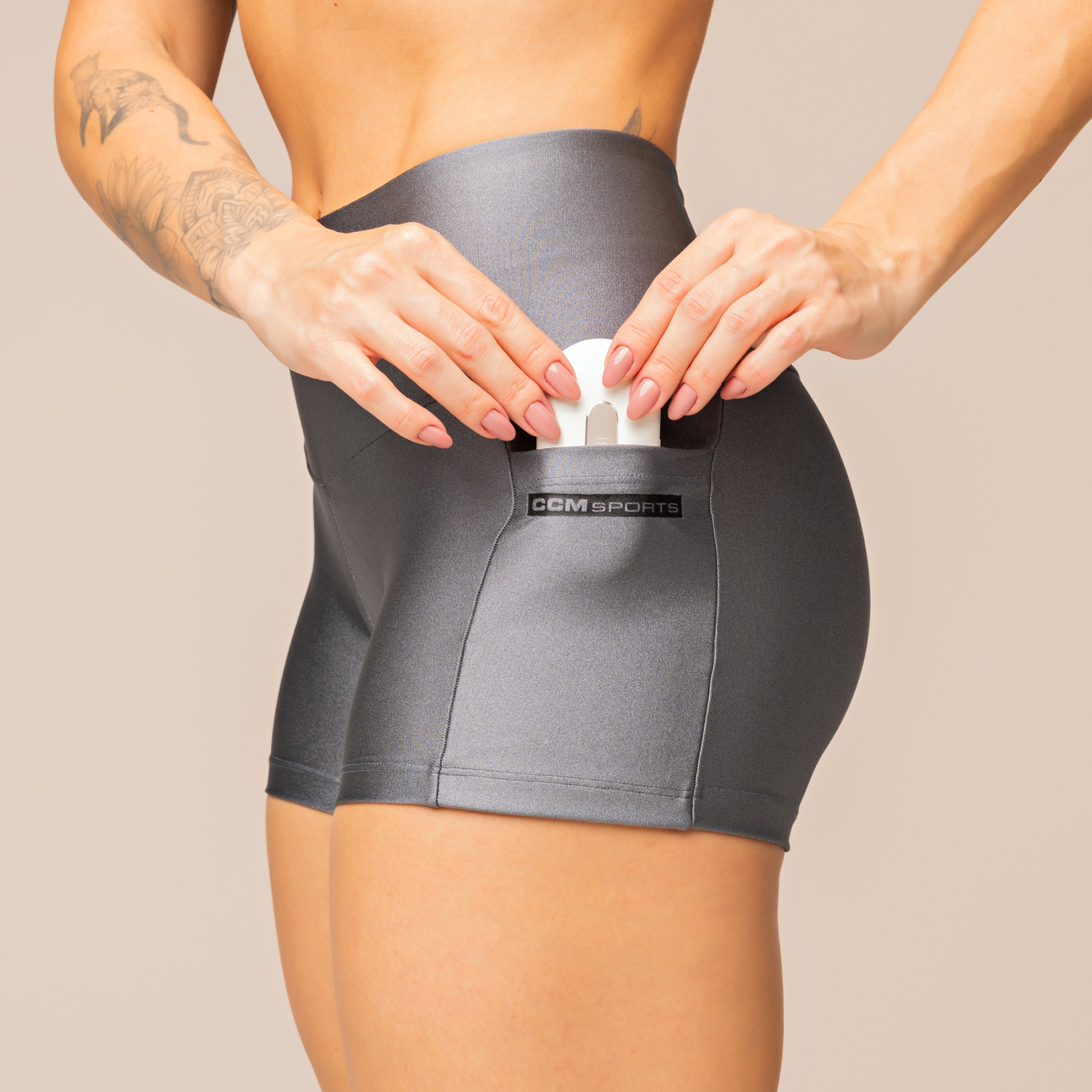 Short Fitness Comfort Gris