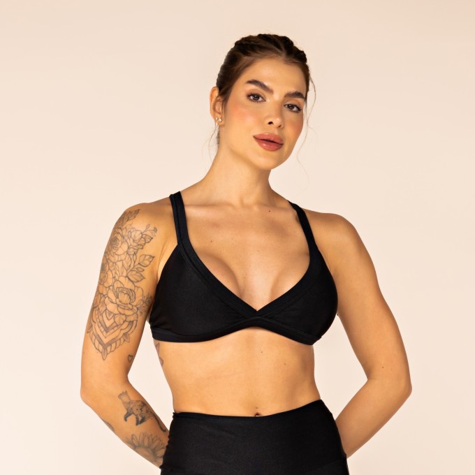 Top Biquíni Preto