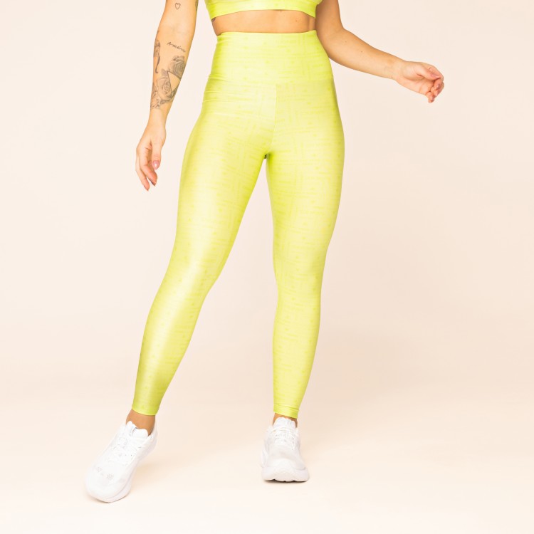Legging Fitness Comfort Logo Verde Citrus