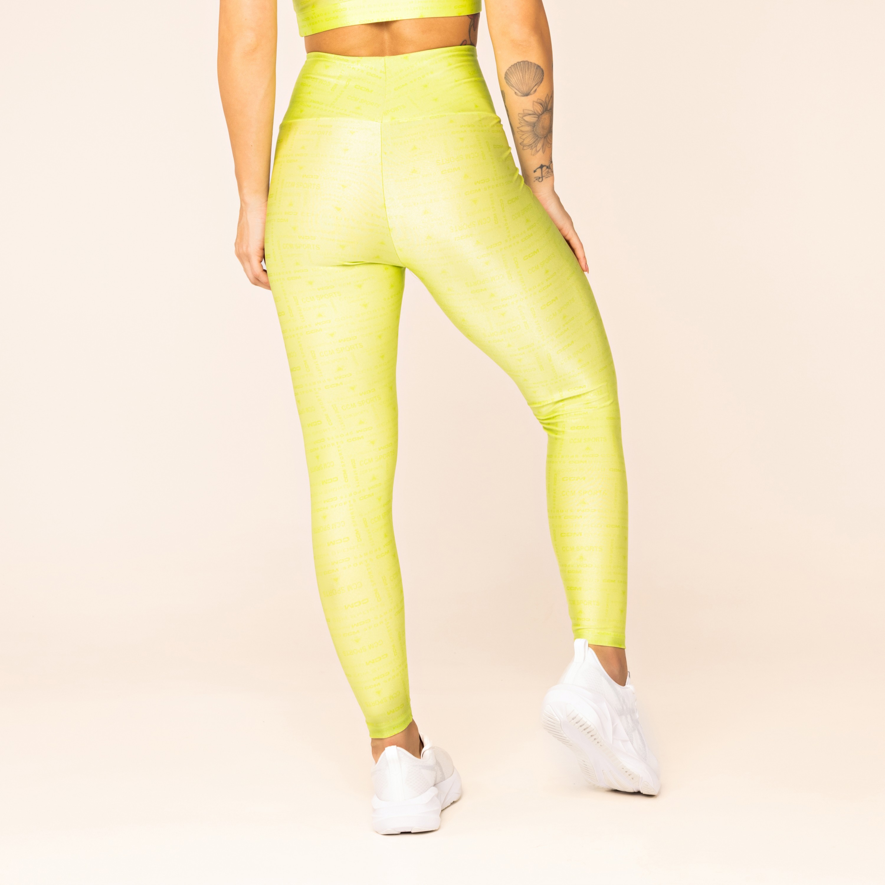 Legging Fitness Comfort Logo Verde Citrus