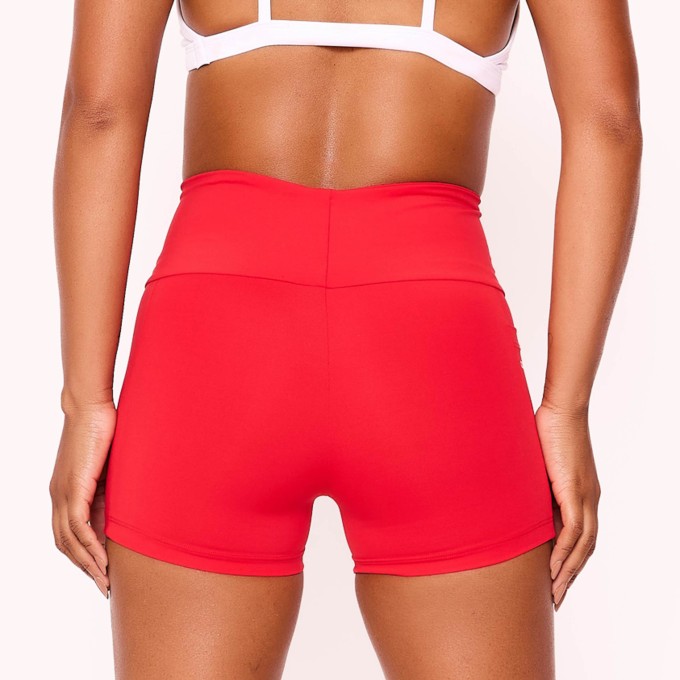 Short Fitness Compress Vermelho