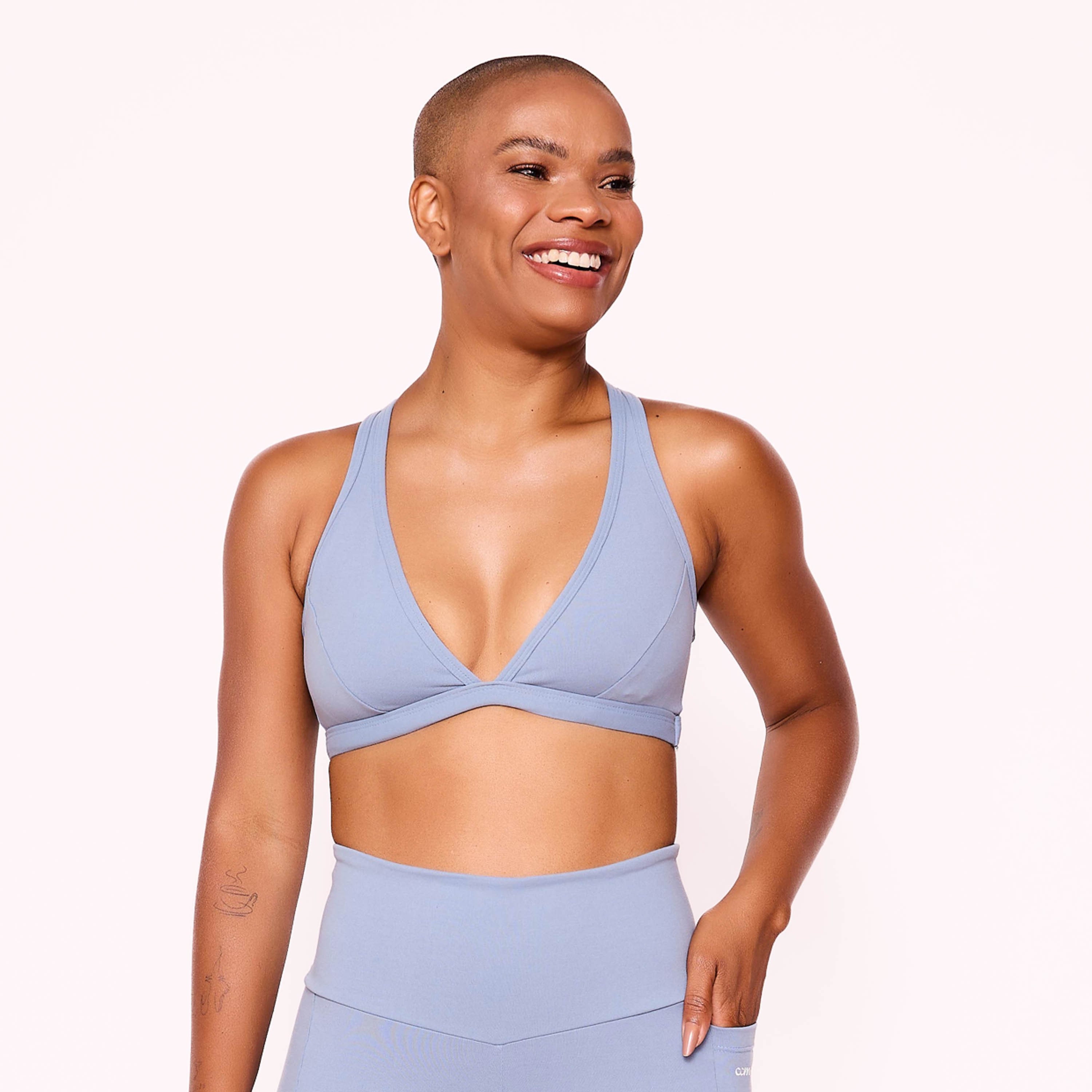 Top Fitness Compress Azul Jeans