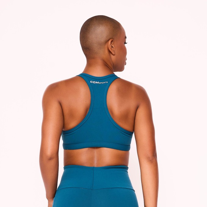 Top Fitness Compress Azul  Petróleo